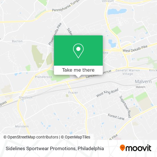 Sidelines Sportwear Promotions map