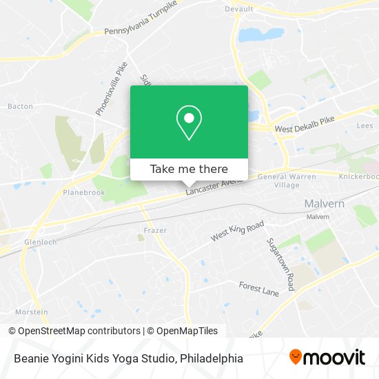 Beanie Yogini Kids Yoga Studio map