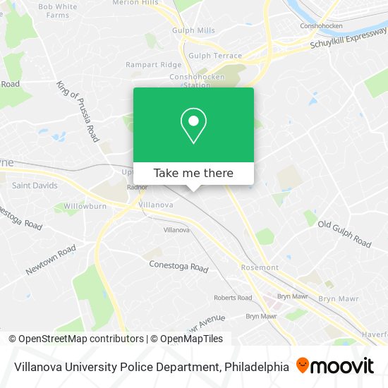 Villanova University Police Department map