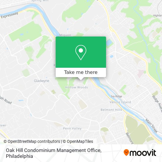 Oak Hill Condominium Management Office map