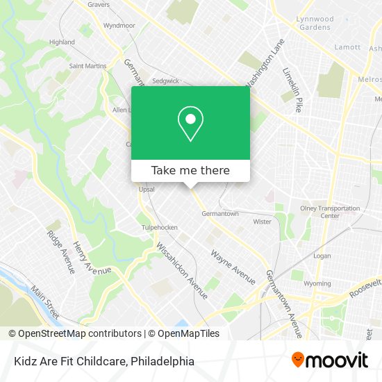 Kidz Are Fit Childcare map