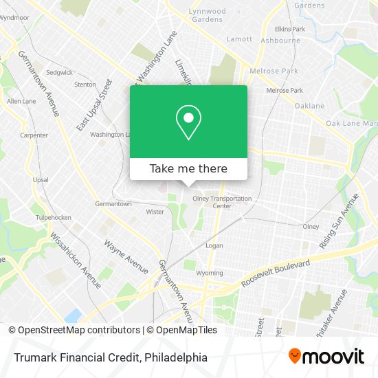 Trumark Financial Credit map