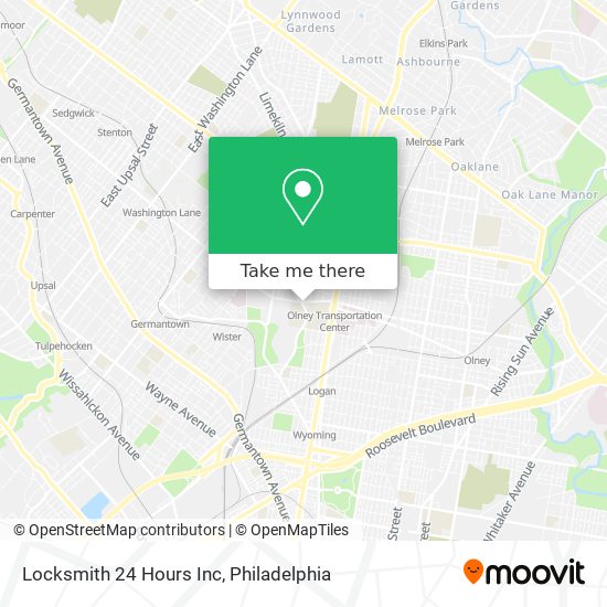 Locksmith 24 Hours Inc map