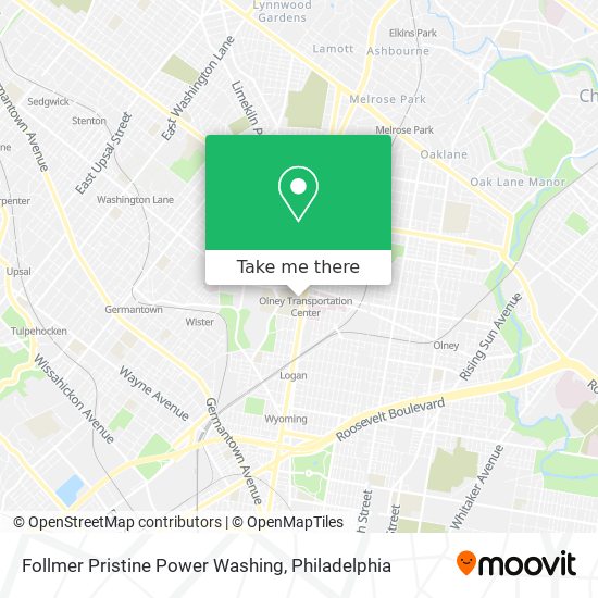 Mapa de Follmer Pristine Power Washing