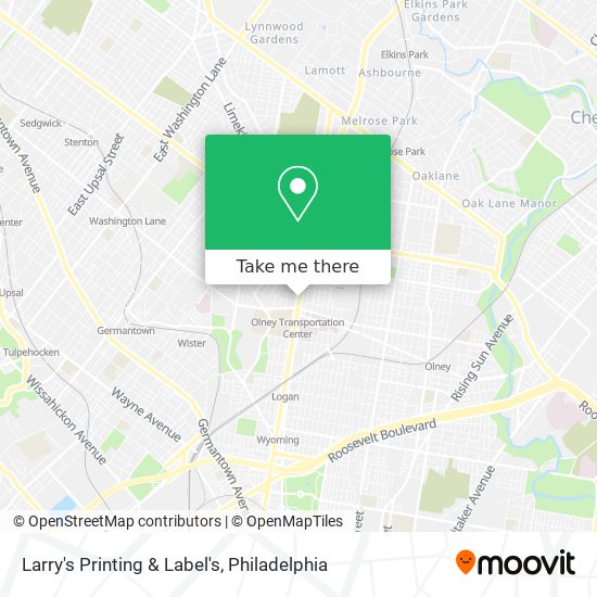 Larry's Printing & Label's map