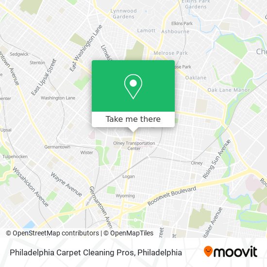 Philadelphia Carpet Cleaning Pros map