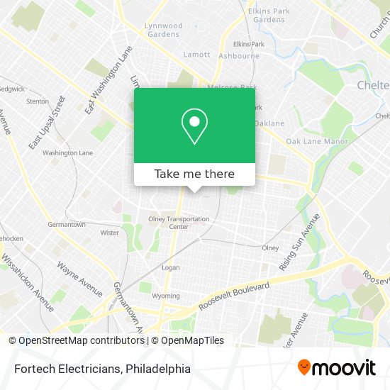 Fortech Electricians map