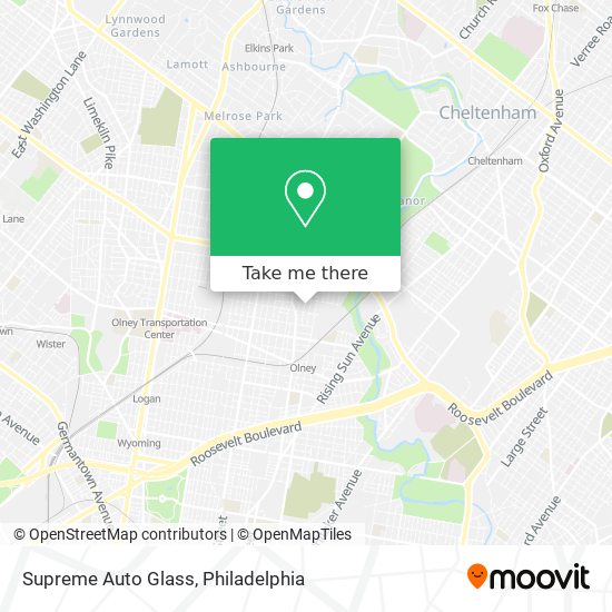 Supreme Auto Glass map