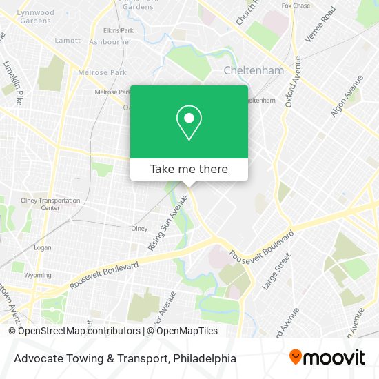 Advocate Towing & Transport map