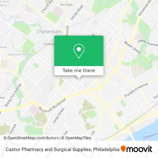 Castor Pharmacy and Surgical Supplies map