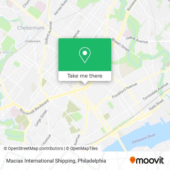 Macias International Shipping map