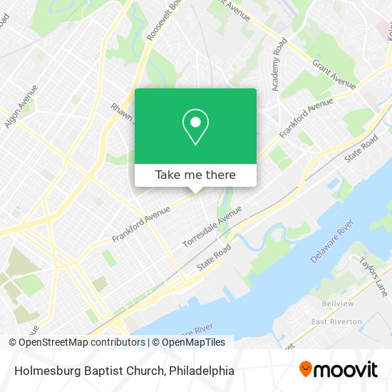 Holmesburg Baptist Church map