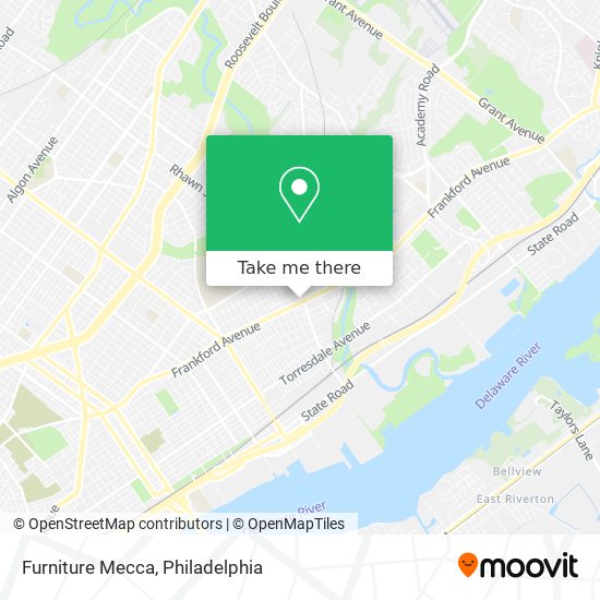 Furniture Mecca map