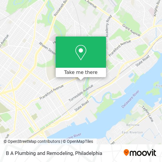 B A Plumbing and Remodeling map