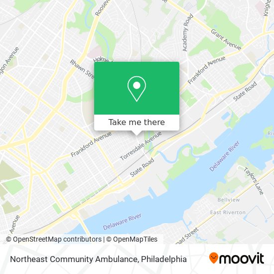 Northeast Community Ambulance map