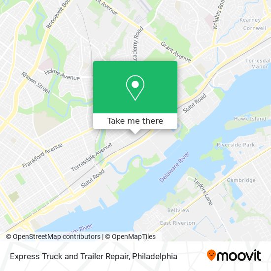 Mapa de Express Truck and Trailer Repair