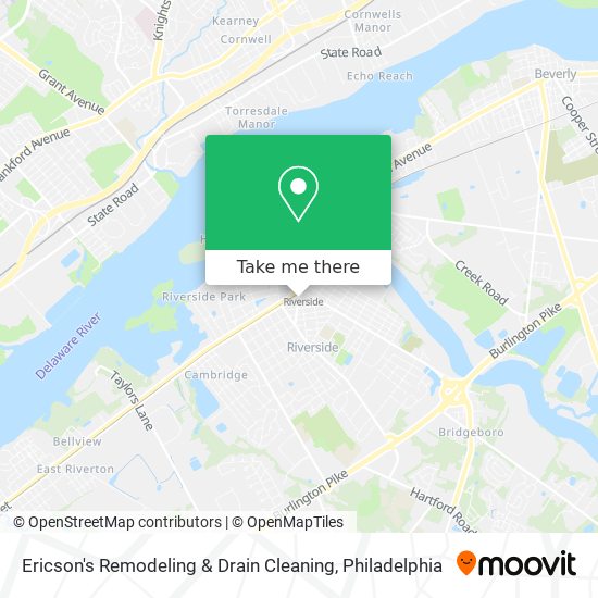 Ericson's Remodeling & Drain Cleaning map