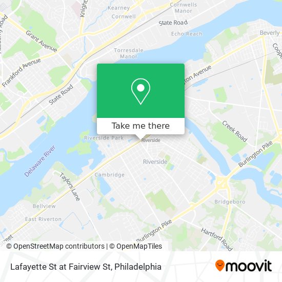 Mapa de Lafayette St at Fairview St
