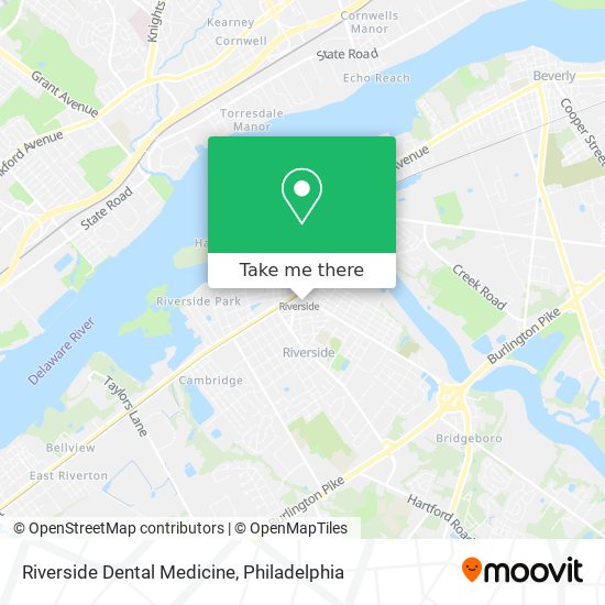 Riverside Dental Medicine map