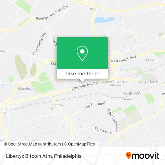 Mapa de Libertyx Bitcoin Atm