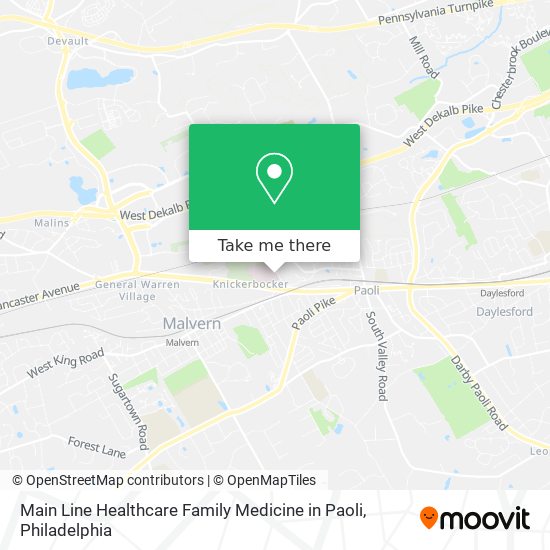 Mapa de Main Line Healthcare Family Medicine in Paoli
