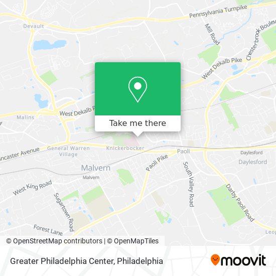 Mapa de Greater Philadelphia Center