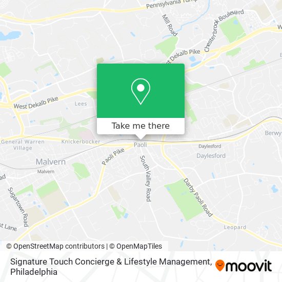Mapa de Signature Touch Concierge & Lifestyle Management