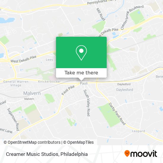 Creamer Music Studios map