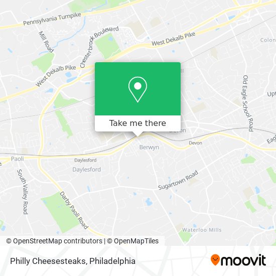 Philly Cheesesteaks map