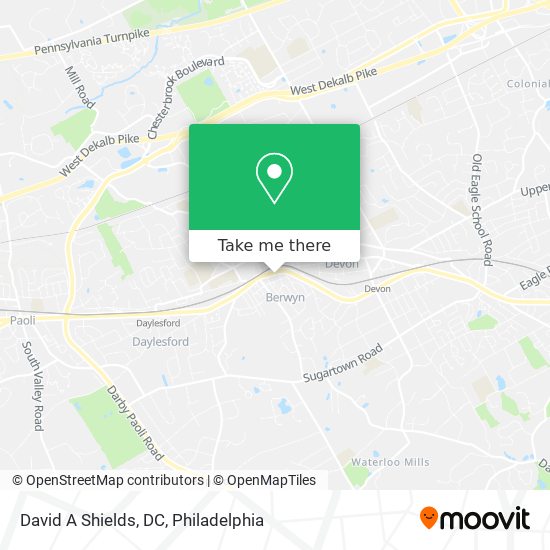 Mapa de David A Shields, DC