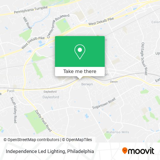 Independence Led Lighting map