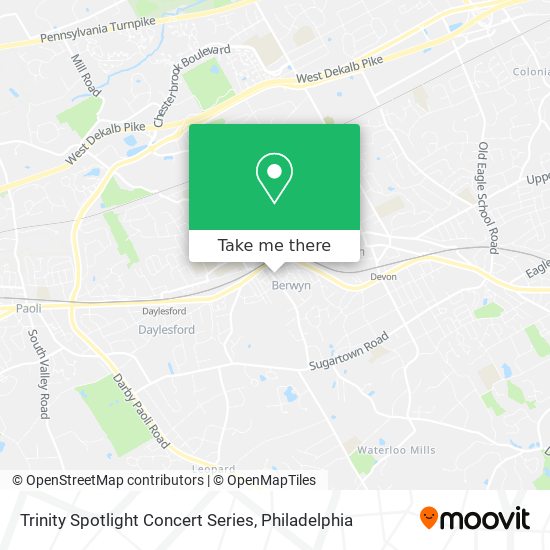 Trinity Spotlight Concert Series map