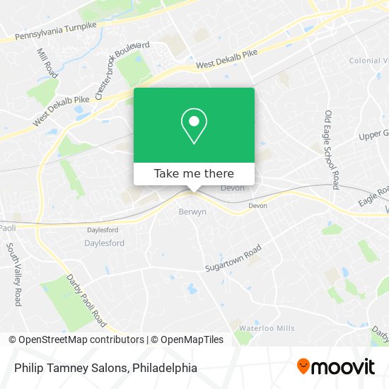 Philip Tamney Salons map