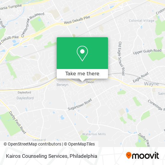 Mapa de Kairos Counseling Services