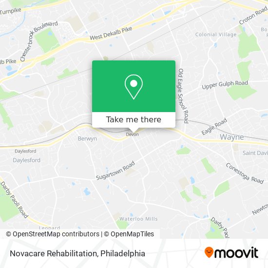 Novacare Rehabilitation map