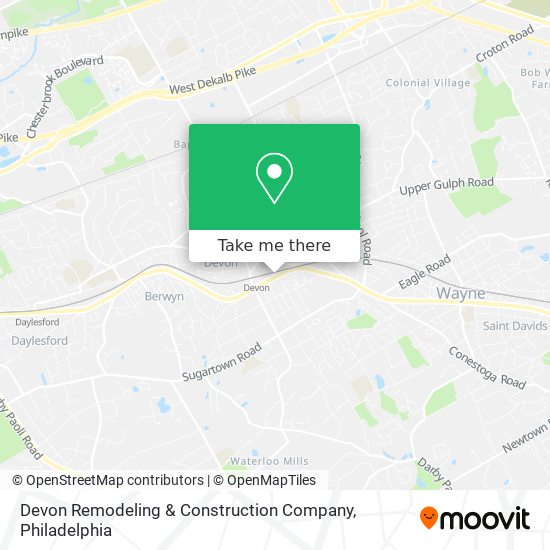 Devon Remodeling & Construction Company map