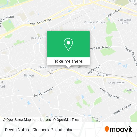 Devon Natural Cleaners map