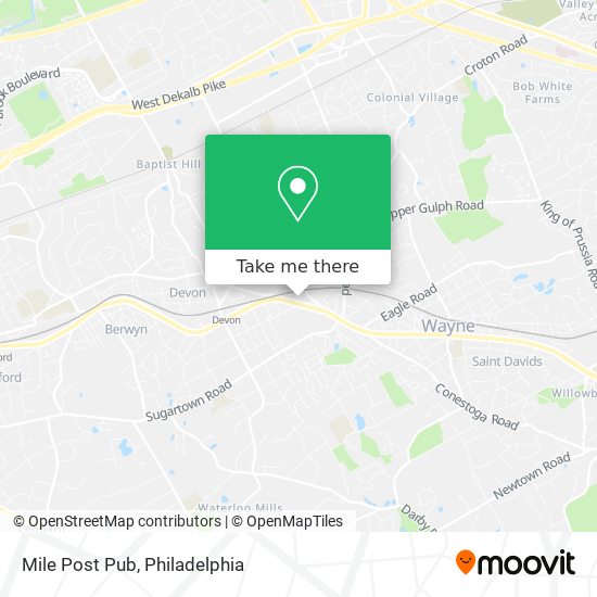 Mile Post Pub map
