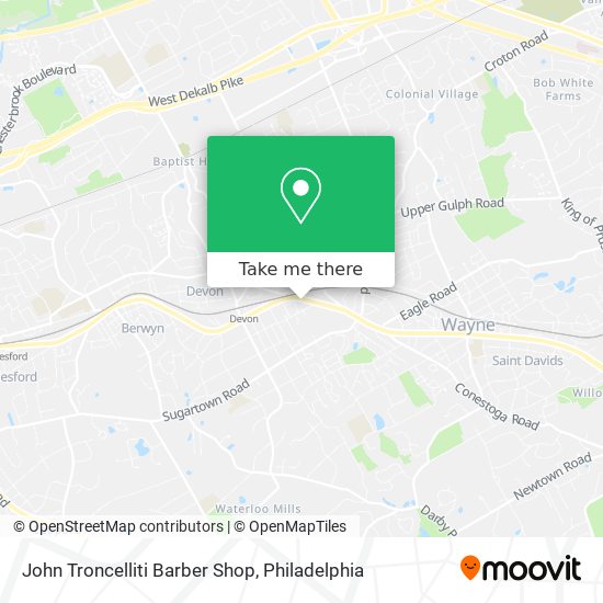 John Troncelliti Barber Shop map