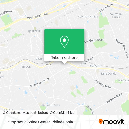 Chiropractic Spine Center map