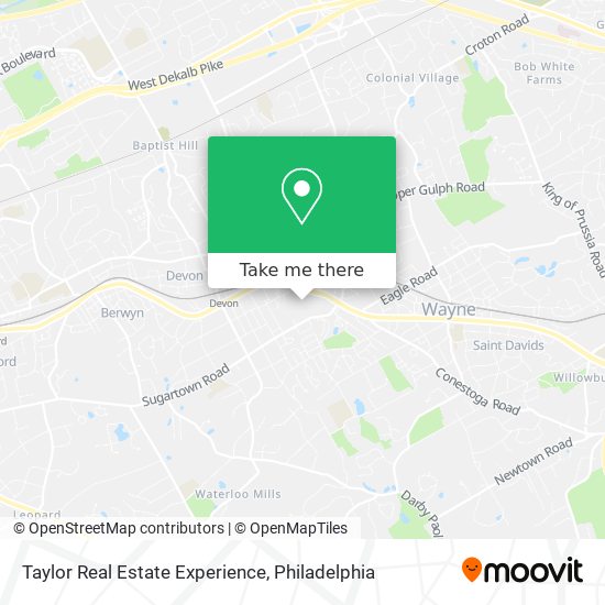 Taylor Real Estate Experience map