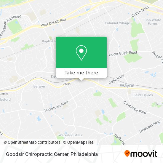 Goodsir Chiropractic Center map