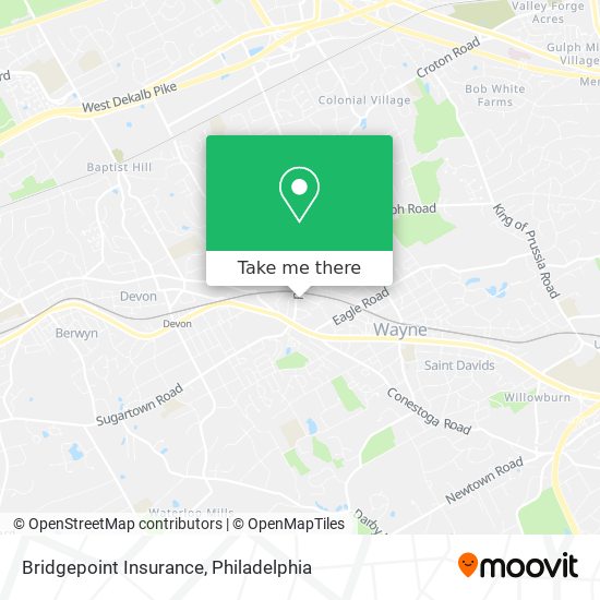 Bridgepoint Insurance map