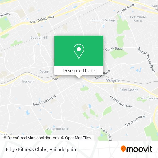 Edge Fitness Clubs map