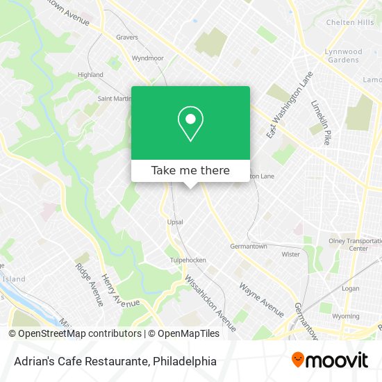 Adrian's Cafe Restaurante map