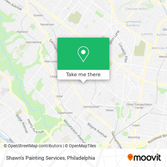 Shawn's Painting Services map