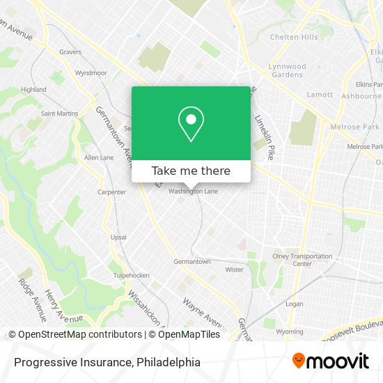 Progressive Insurance map