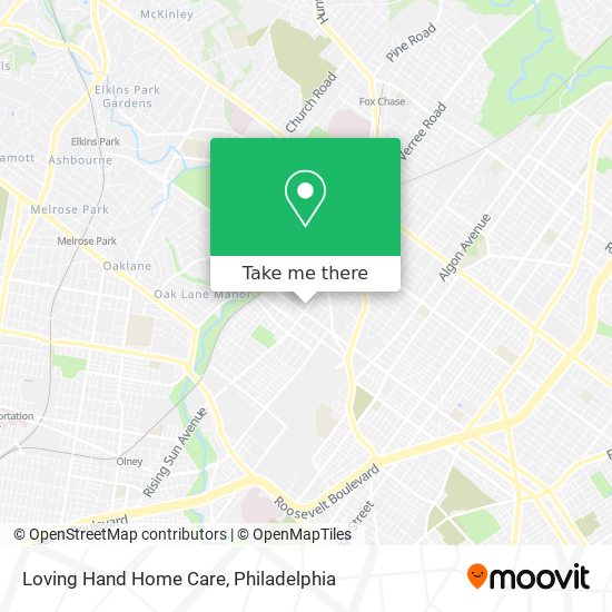 Mapa de Loving Hand Home Care