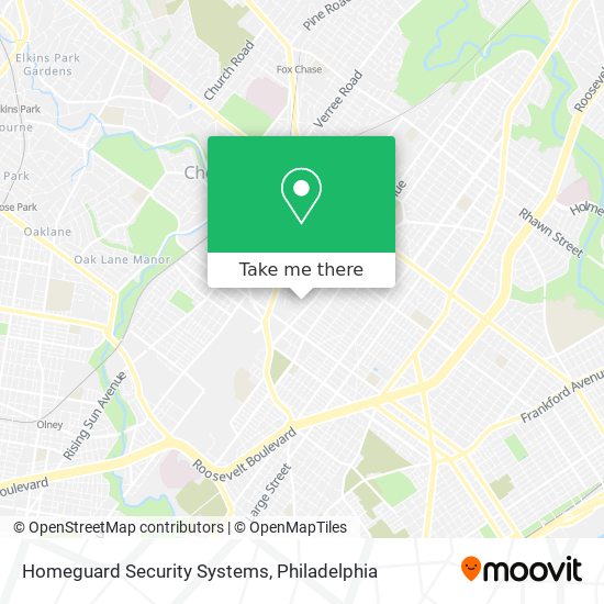 Homeguard Security Systems map
