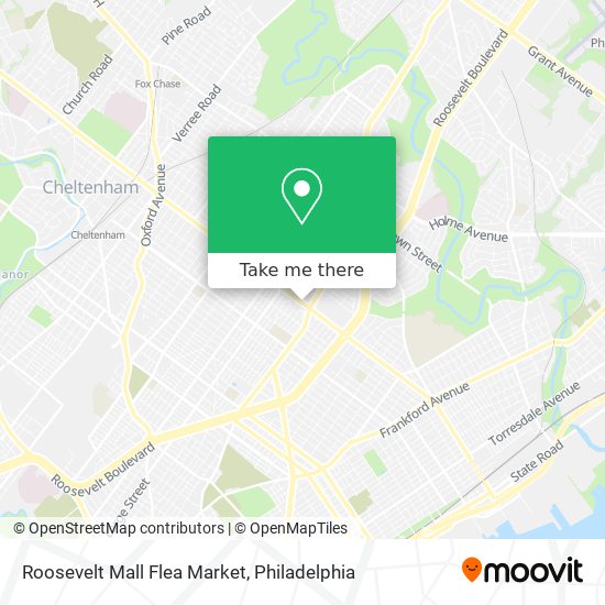 Mapa de Roosevelt Mall Flea Market